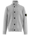 Stone Island Cardigan - Uld/Viskose - Gråmeleret