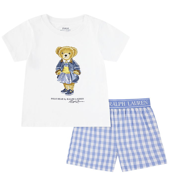 Polo Ralph Lauren Nattøj - Harbor Island Blue m. Bamse
