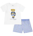 Polo Ralph Lauren Nattøj - Harbor Island Blue m. Bamse Polo Ralph Lauren Nattøj - Harbor Island Blue m. Bamse
