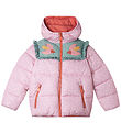Stella McCartney Kids Dynejakke m. Fleece - Rosa m. Blomster