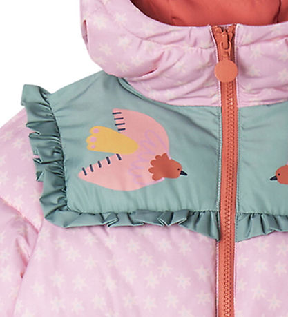Stella McCartney Kids Dynejakke m. Fleece - Rosa m. Blomster