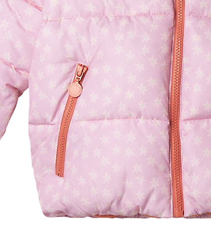 Stella McCartney Kids Dynejakke m. Fleece - Rosa m. Blomster