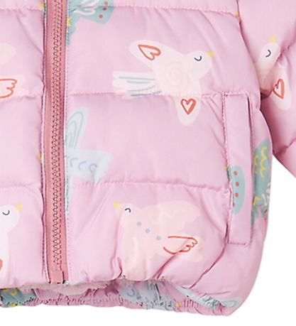 Stella McCartney Kids Dynejakke m. Fleece - Rosa  m. Fugle