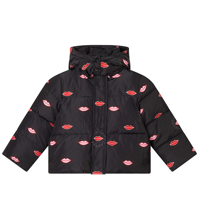 Stella McCartney Kids Dynejakke - Sort m. Læber