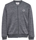 Hummel Cardigan - HmlJr - Wolle - Dunkelgrau-Meliert