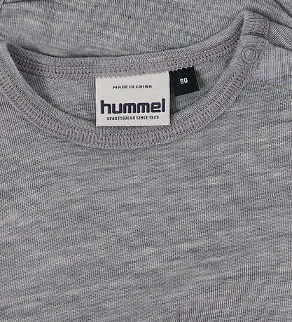 Hummel Body l/æ - HmlMini - Uld - Gråmeleret