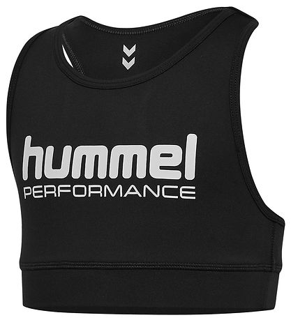 Hummel Sportstop - HmlJr Pulse - Sort m. Logo