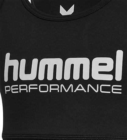 Hummel Sportstop - HmlJr Pulse - Sort m. Logo