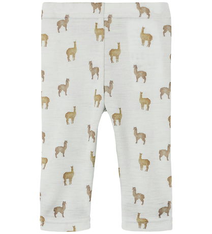 Lil Atelier Leggings - Uld - NbmNoel - Gray Dawn/Lama