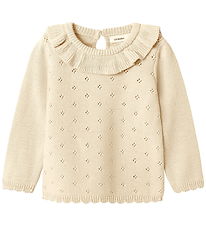 Lil Atelier Bluse - Strik - NmfLaguna - Noos - Turtledove Lil Atelier Bluse - Strik - NmfLaguna - Noos - Turtledove