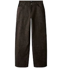 LMTD Bukser - Wide - NlfZebra - Chocolate Brown/Black Zebra LMTD Bukser - Wide - NlfZebra - Chocolate Brown/Black Zebra