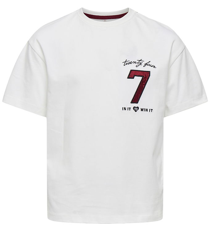 Kids Only T-shirt - KogEbba - Cloud Dancer/Seven