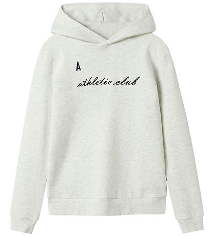 LMTD Hættetrøje - NlmNaclub - Lysegråmeleret m. Print