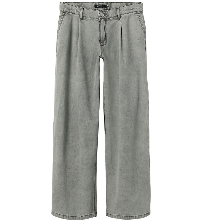 LMTD NlfBea Wide Jeans - Medium Grey Denim