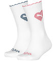 Puma Strømper - Kids Crew - 2-pak - Hvid/Pink/Blå Puma Strømper - Kids Crew - 2-pak - Hvid/Pink/Blå