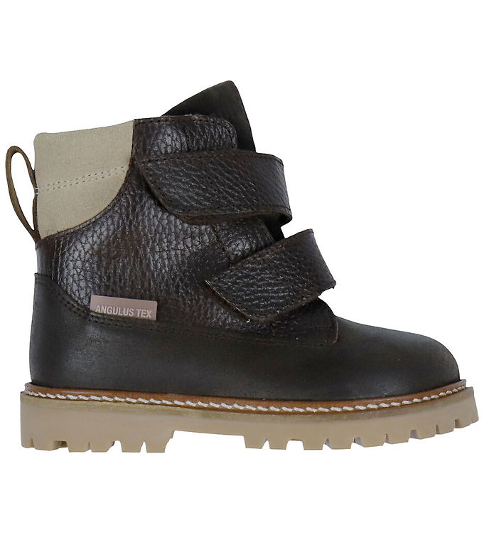 Angulus Vinterstøvler - Tex - Dark Brown/Sand