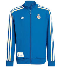 adidas Originals Cardigan - Real Madrid - Blue Bird/Hvid adidas Originals Cardigan - Real Madrid - Blue Bird/Hvid