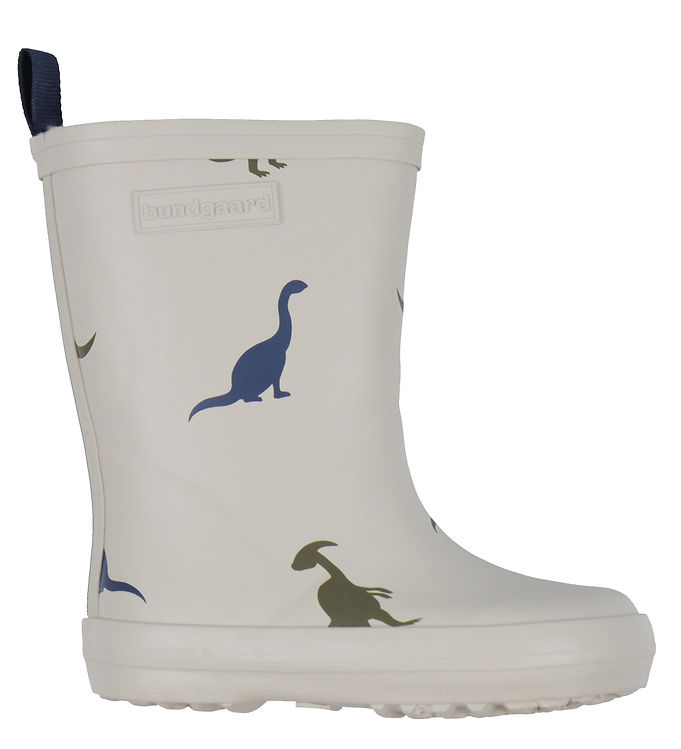 Bundgaard Gummistøvler m. For - Wide Fit - Aspen - Ivory Dino