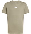adidas Performance T-shirt - 160 - Silver Pebble/Hvid adidas Performance T-shirt - 160 - Silver Pebble/Hvid