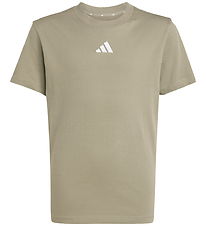 adidas Performance T-shirt - 160 - Silver Pebble/Hvid adidas Performance T-shirt - 160 - Silver Pebble/Hvid
