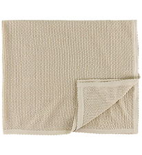 Müsli Tæppe - Strik - 90x90 cm - Oat Müsli Tæppe - Strik - 90x90 cm - Oat