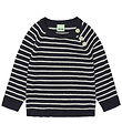 FUB Bluse - Strik - Uld - Dark Navy/Ecru FUB Bluse - Strik - Uld - Dark Navy/Ecru