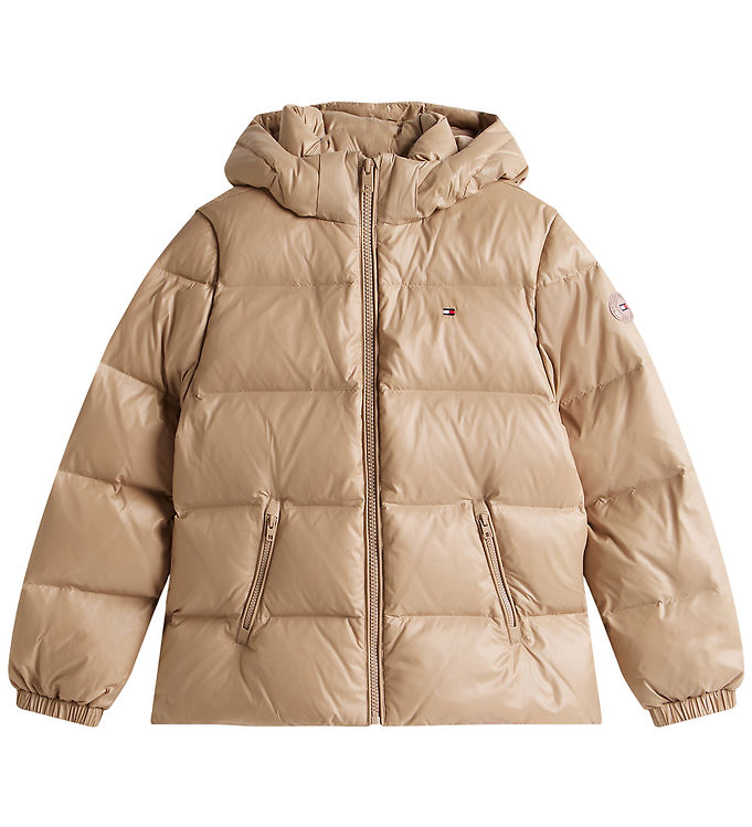 Tommy Hilfiger Dunjakke - Essential Down - Malted Milk