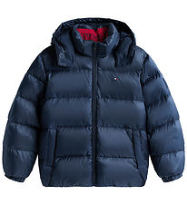 Tommy Hilfiger Dunjakke - Essential Down - Dark Night Navy Tommy Hilfiger Dunjakke - Essential Down - Dark Night Navy