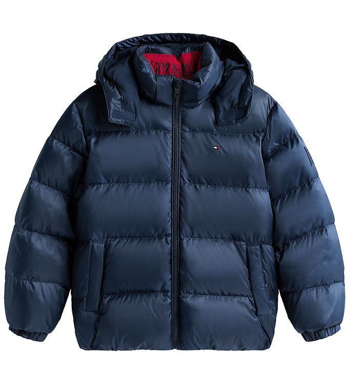 Tommy Hilfiger Dunjakke - Essential Down - Dark Night Navy
