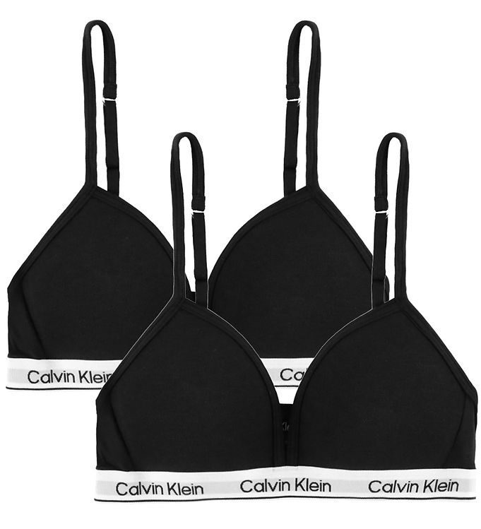 Calvin Klein BH u. Bøjle - Triangle - 2-pak - Sort