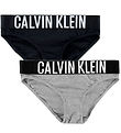 Calvin Klein Trusser - 2-pak - PVH Black/Gråmeleret Calvin Klein Trusser - 2-pak - PVH Black/Gråmeleret