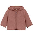 Huttelihut Fleecejakke - Uldfleece - Burlwood m. Ører Huttelihut Fleecejakke - Uldfleece - Burlwood m. Ører
