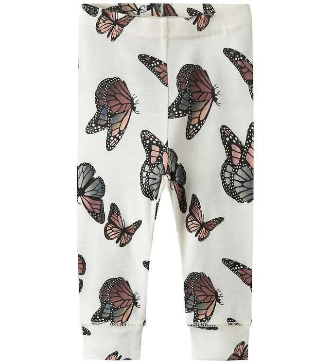 Name It Leggings - Uld - NbfWillitus - Snow White/Butterfly