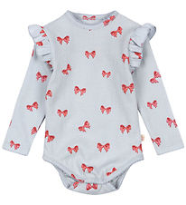 Konges Sløjd Body l/æ - Sui - Rosia Blue Bow m. Hulmønster Konges Sløjd Body l/æ - Sui - Rosia Blue Bow m. Hulmønster