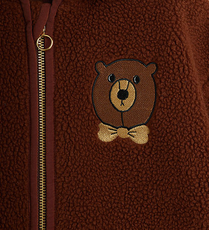 Mini Rodini Fleecejakke - Bear - Brun