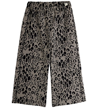 Mini Rodini Bukser - Leopard - Grå