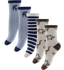 Name It Strømper - NmmNiel - 5-pak - Delicioso/Blå Name It Strømper - NmmNiel - 5-pak - Delicioso/Blå