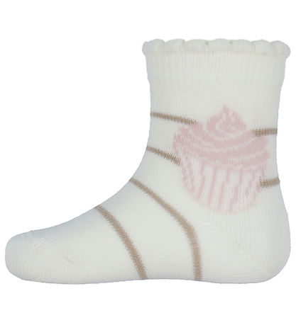 Name It Strømper - NbfNupcake - 2-pak - Cloud Dancer/Burnished L