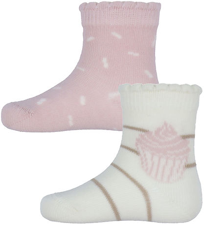 Name It Strømper - NbfNupcake - 2-pak - Cloud Dancer/Burnished L