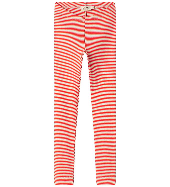 MarMar Leggings - Rib - Modal - Red Stripe