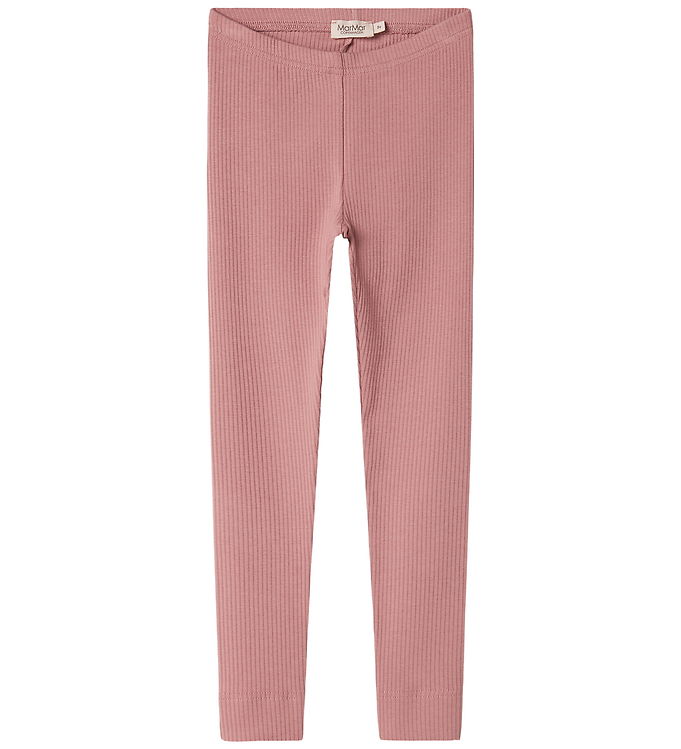 MarMar Leggings - Rib - Modal - Rose Parfait