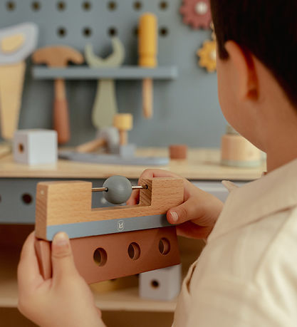 Little Dutch Værktøjsbænk - Træ - Blå