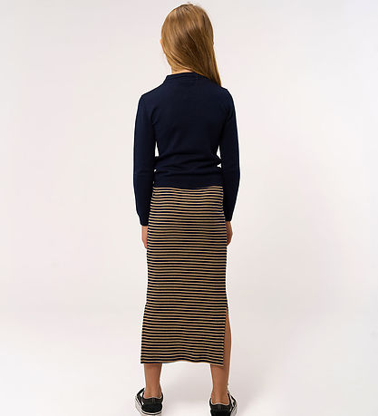 The New Nederdel - Rib - TnPriscilla - Navy Blazer Striped m. Gl