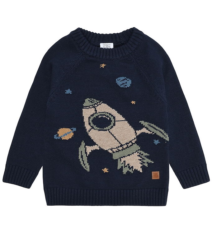 Hust and Claire Bluse - Strik - Pelle - More Navy