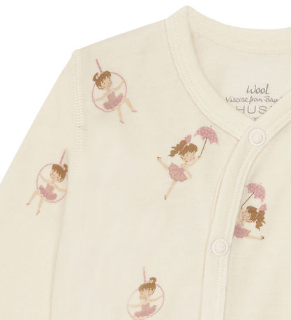 Hust and Claire Natdragt - Uld/Bambus Viskose - Manu - Off White