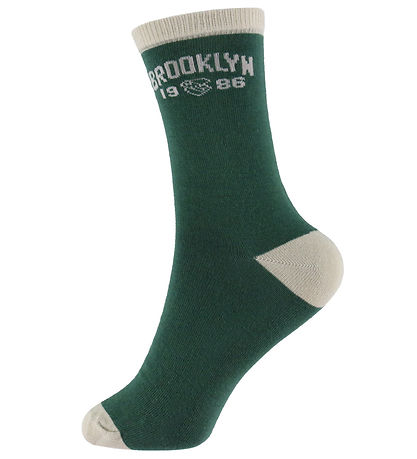 Name It Strømper - NkmNols - 3-pak - Grey Melange/Garden Topiary