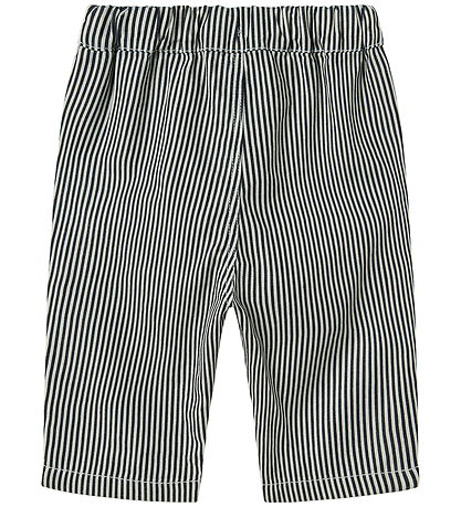 Lil' Atelier Bukser - Loose - NbmKasper - Dark Blue Denim/Hvid