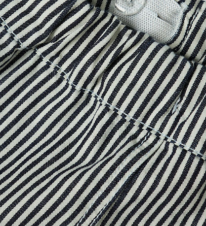Lil' Atelier Bukser - Loose - NbmKasper - Dark Blue Denim/Hvid