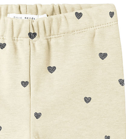Name It Leggings m. Fleece - Noos - NmfTavina - Summer Sand m. H