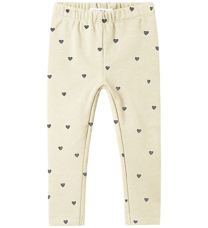 Name It Leggings m. Fleece - Noos - NmfTavina - Summer Sand m. H